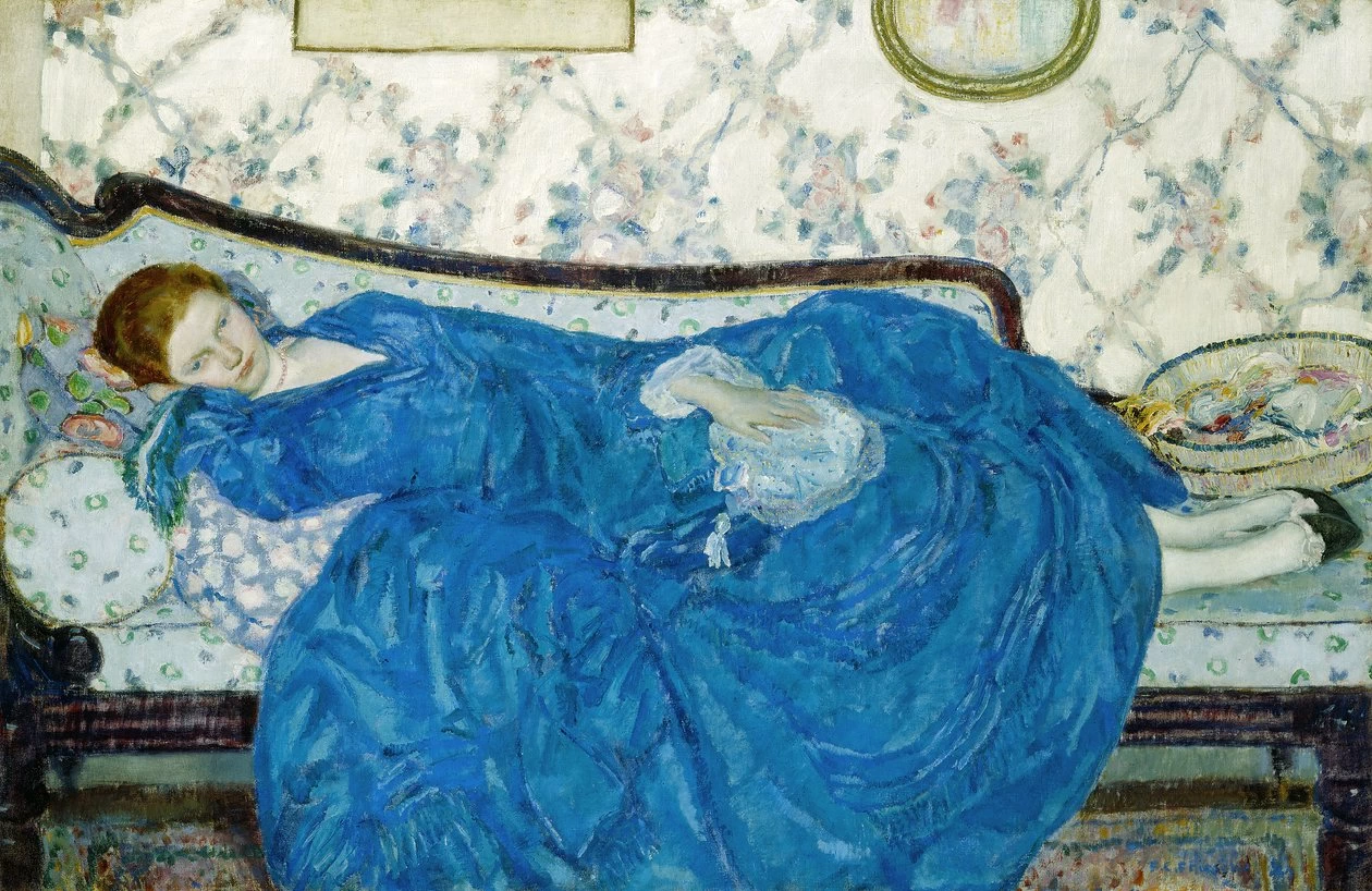 Ragazza in blu sul divano, o l'abito blu - Detroit Institute of Arts